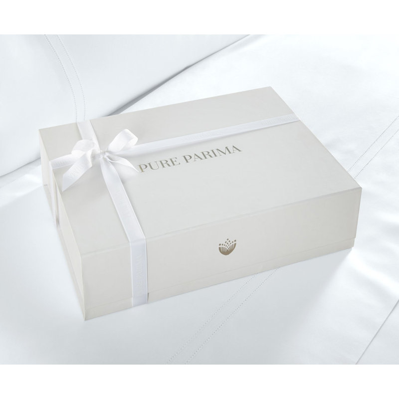 Triple Luxe Sateen Duvet Cover Set , White/Arctic, King Duvet Cover + 2 King Shams