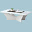 Table basse 1Pc White Finish
