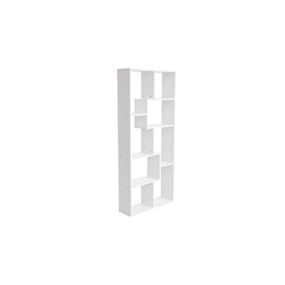 Asymmetrical 5-Tier Display Shelf & Bookcase