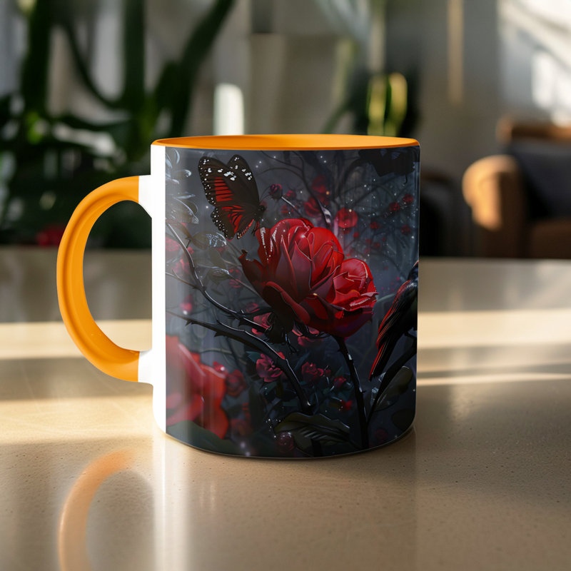 Handmade Ceramic Porcelain Coffee Mug Teacup and Saucer
