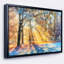 «Blur Winter with Snow Flakes», reproduction d'impression sur toile tendue-26694564