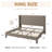 Candler Velvet Upholstered Platform Bed with Wingback Headboard and Wooden Slats-2142480746-2103532807