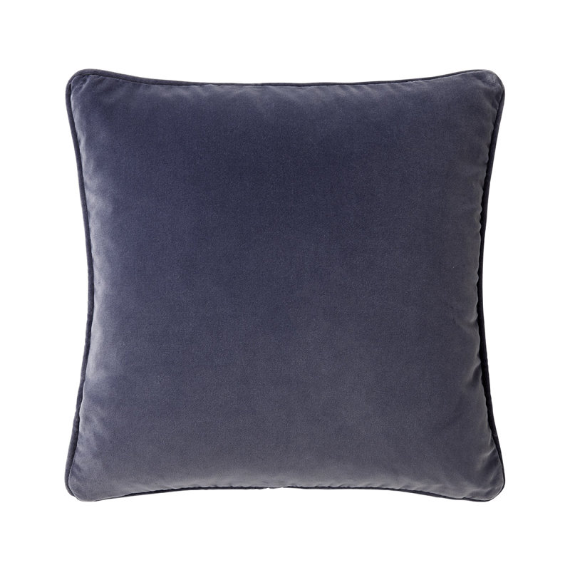 DIVAN Velvet Pillow Cover & Insert, Blue, Square 26"