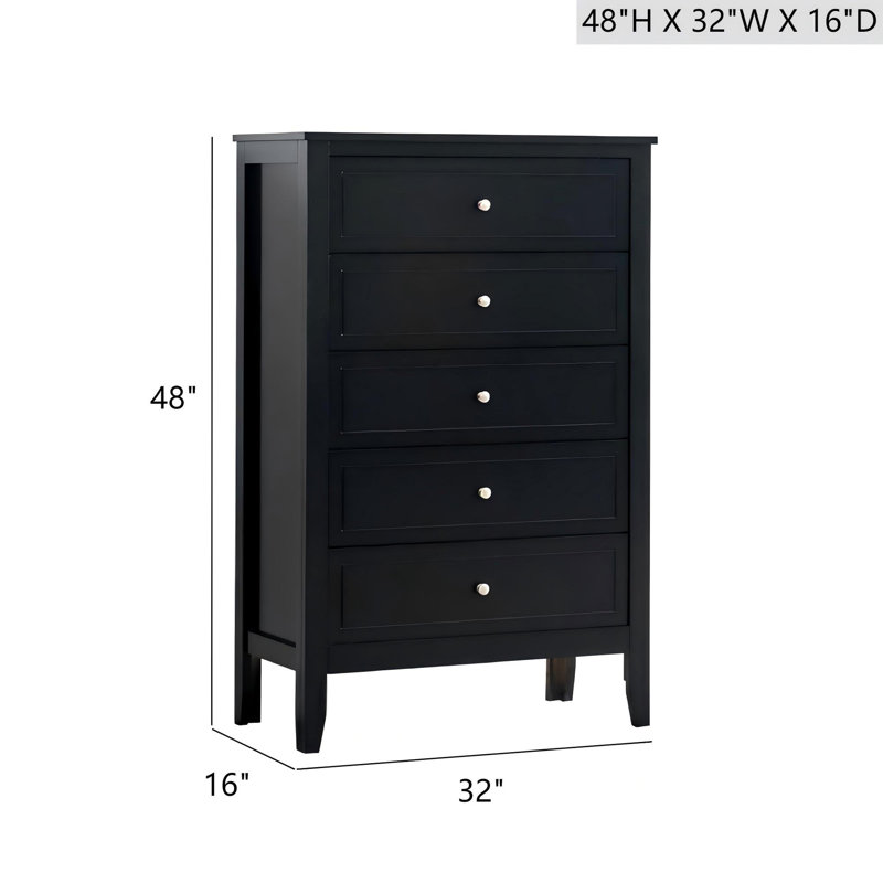 Commode Daniel, noir, Noir