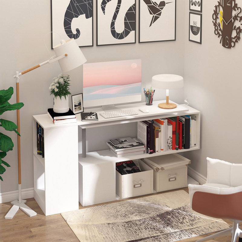 Bureau d'ordinateur de coin 55 po 55 po