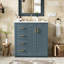 Ensemble de meuble-lavabo moderne en bois massif avec rangement Elegant