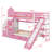 Twin Over Twin Castle Style Bunk Bed With Drawers，Shelves-2029026738