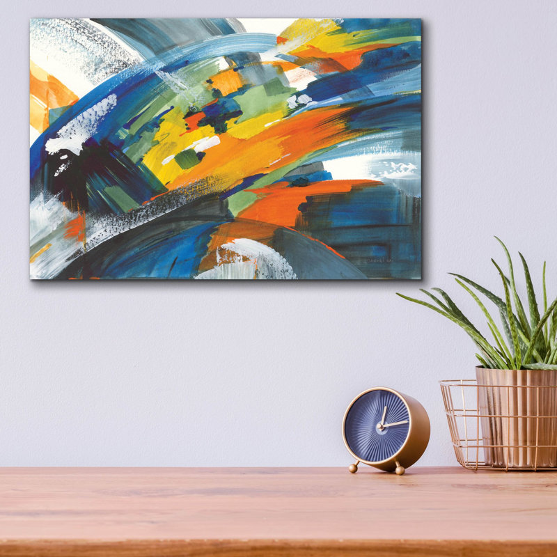 Art mural en verre «Trataka» par Danhui Nai, H 12 po x l 16 po x P 0,13 po