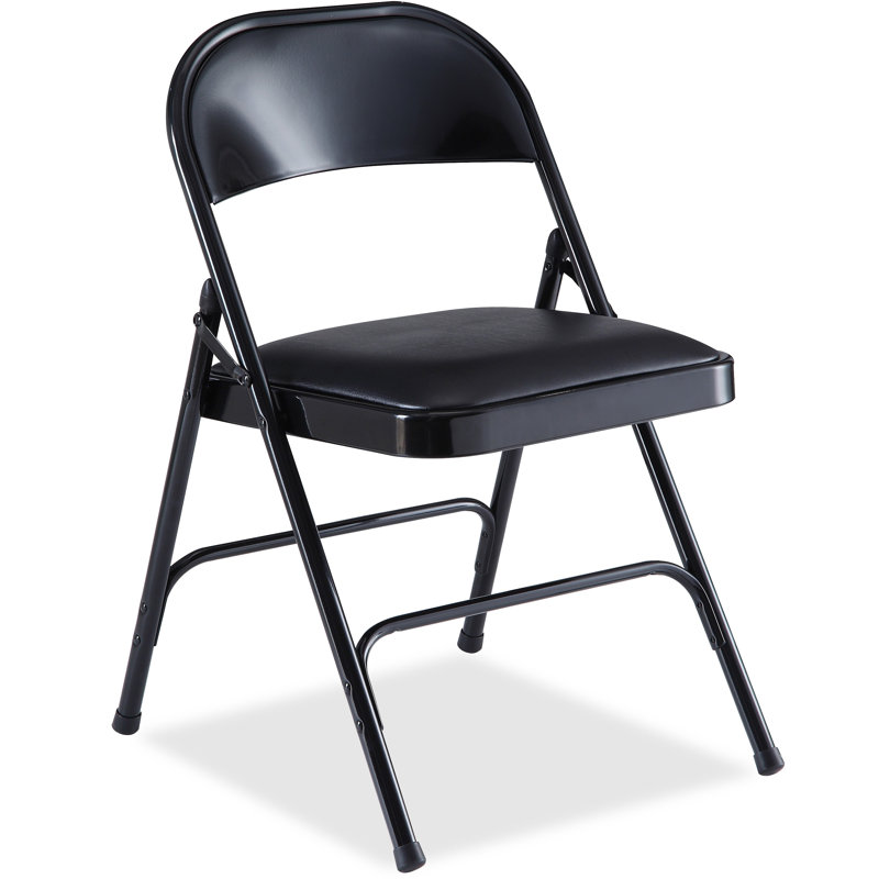 Chaise pliante rembourrée en vinyle