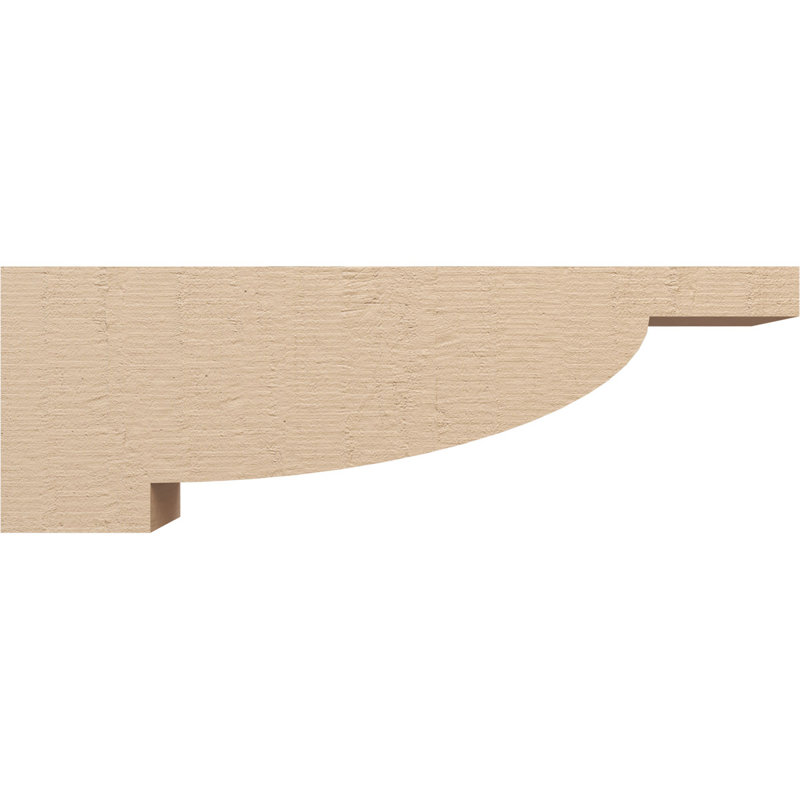 Bois de cèdre alpin brut, grain de bois TimberThane, brun clair apprêté, H 12 po x l 6 po x P 36 po