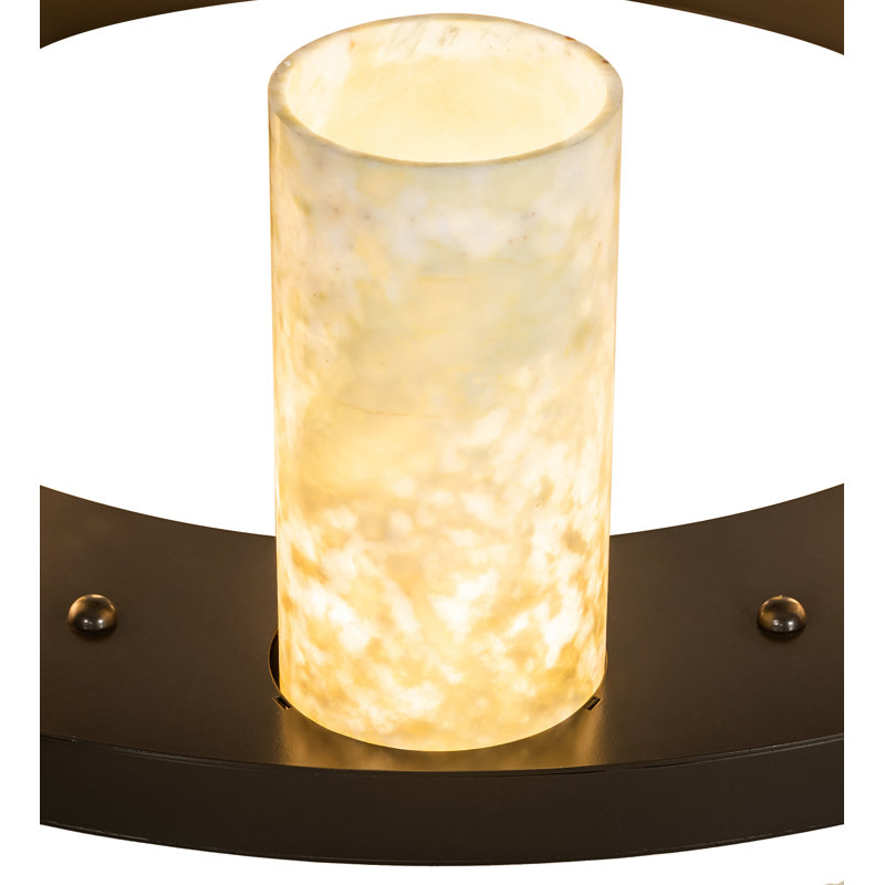 Plafonnier semi-encastré 9 lumières 30 po