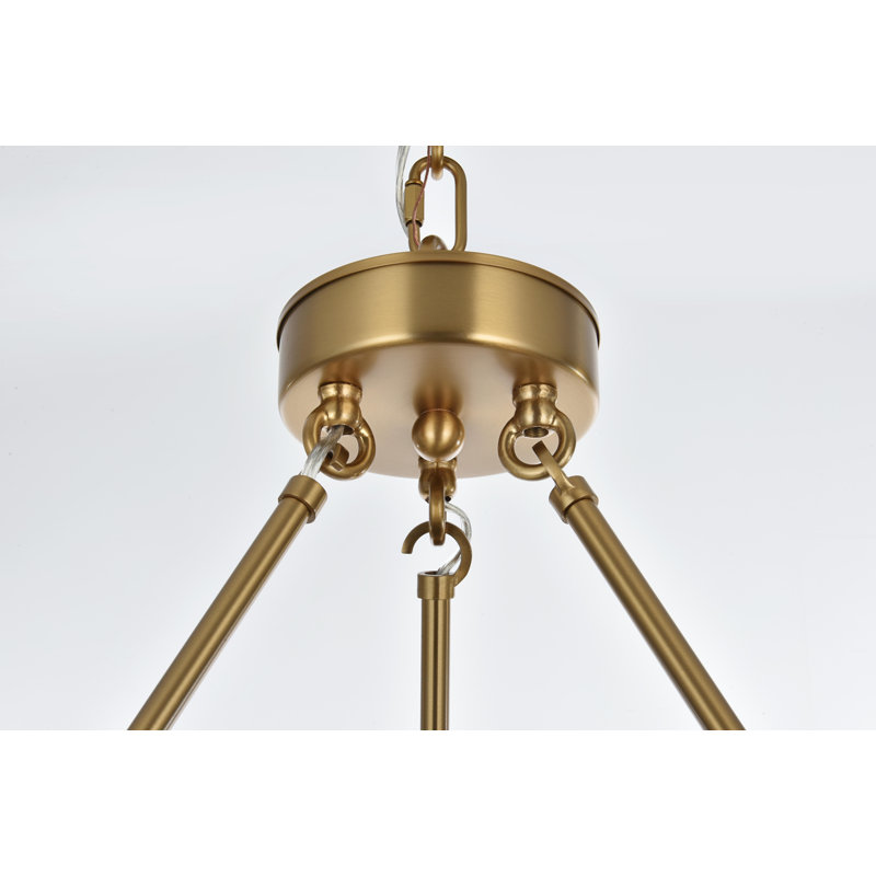 Enrique 48 inch Two-Tier Chandelier , Satin Gold