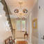 2-Light E27 Gold Glass Semi Flush Mount