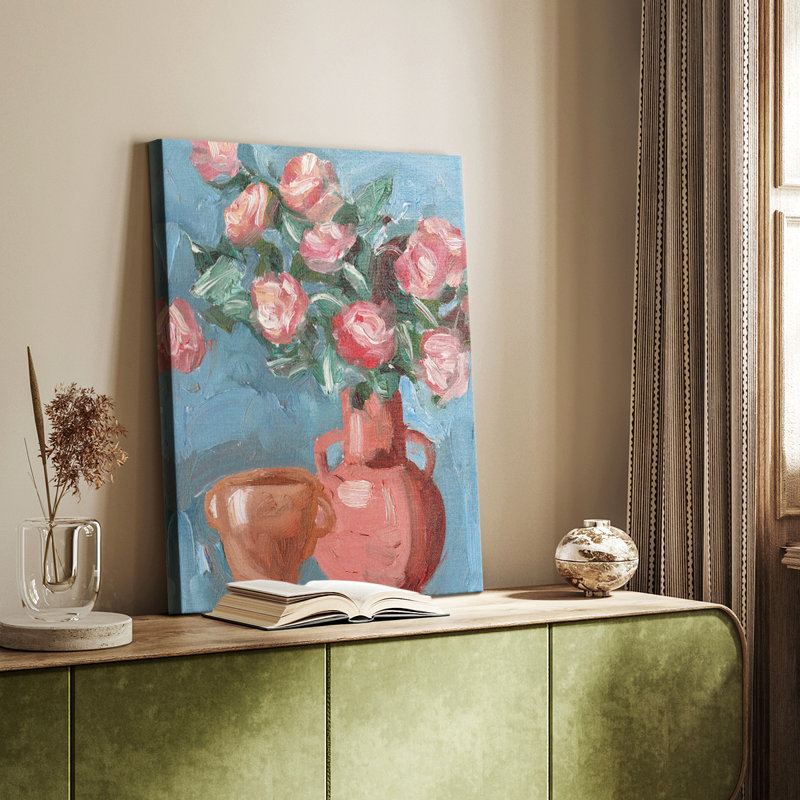 Rosa Blooms I - galerie sur mesure, H 48 po x l 32 po
