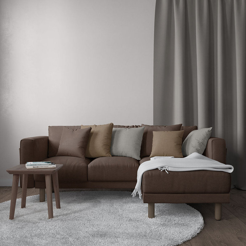 Tissu Abbeyshea Devine Chenille par The Yard, Brun roux