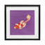 "Koi coloré sur mauve", reproduction encadrée sous verre, design par Yvette St. Amant-1585616475-1585616474