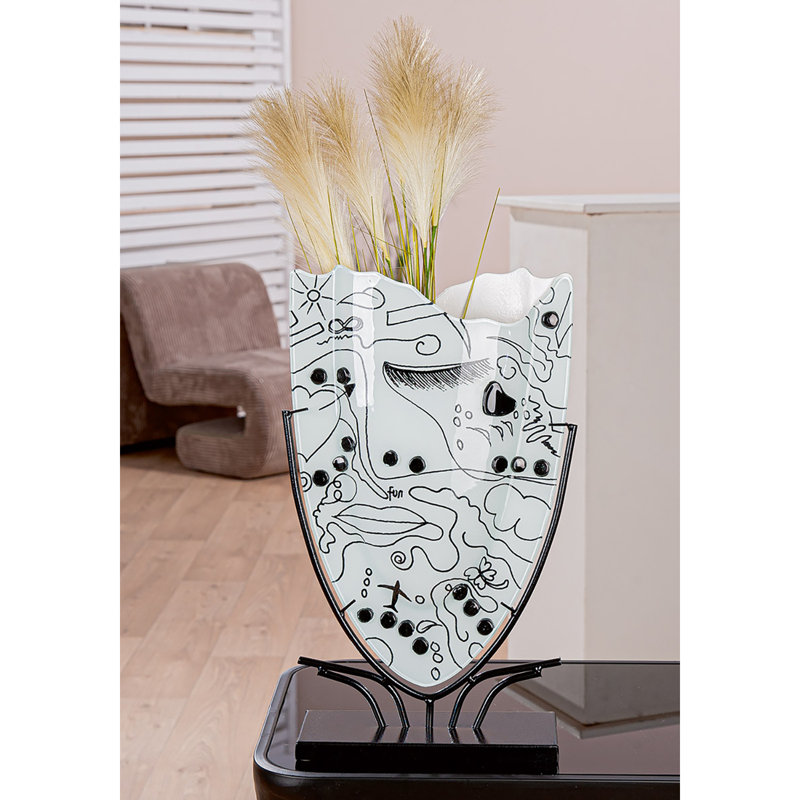 Darill Handmade Glass Floor Vase