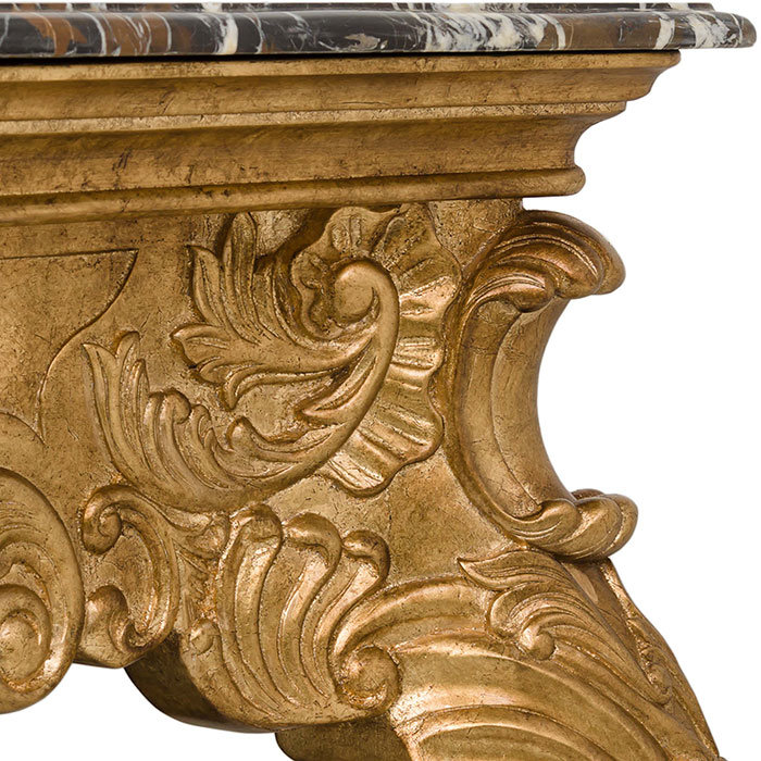 Table console en marbre isadore