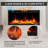 Ahlheim Black Electric Fireplace with 5100 BTU-305212484
