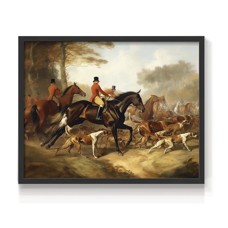 Faune - XC - Reproduction encadrée - Restickable, H 22 po x l 28 po, Noir, noir, noir, noir