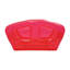 Canapé gonflable double rouge portable, canapé en PVC à gonflage rapide avec 3 valves pour le camping et les dortoirs
