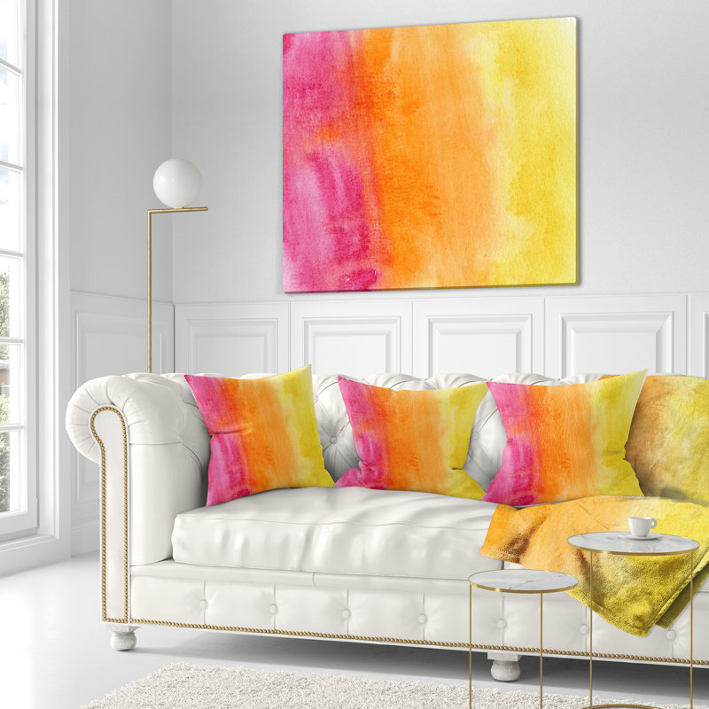  Coussin abstrait, Rectangulaire, 12 po x 20 po
