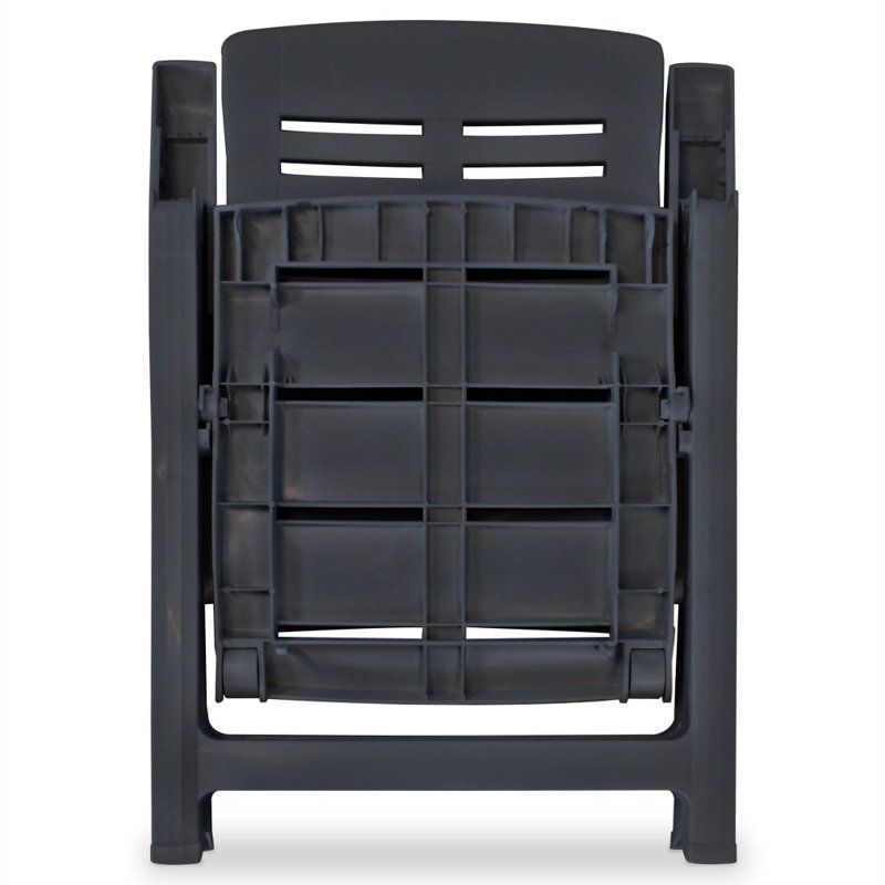 Ensemble bistro rectangulaire pour 2 personnes District, Gris