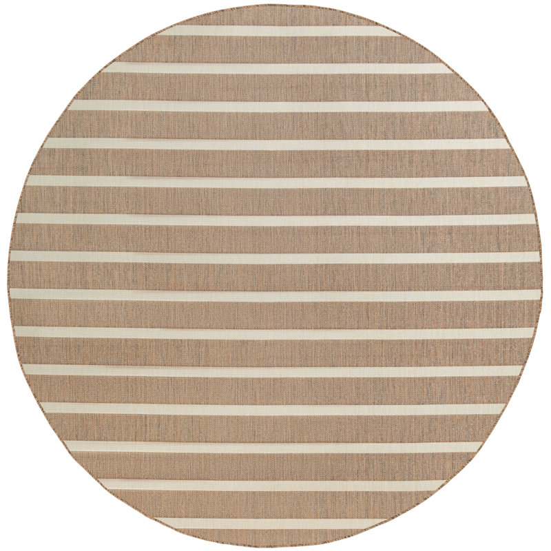 Nourison Positano 8' x Round Jute Ivory Modern Rug, Jute Ivory, Round 8'