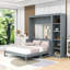 Lit escamotable en bois avec bureau et tablettes de rangement-1802585211-1802585214