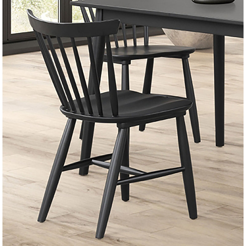 Ensemble de 2 chaises d'appoint Austell, Noir, noir, noir, noir
