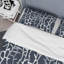 Ensemble de housse de couette en microfibre noir / blanc 2 pièces-1490078136