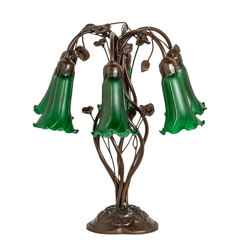 Lampe de bureau 18 po ambre, Vert