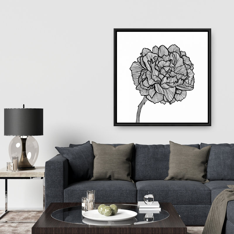 «Peony Line» sur toile