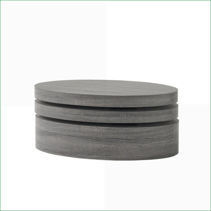 Table basse rotative moderne Sonoma - Surface extensible peu encombrante pour le salon