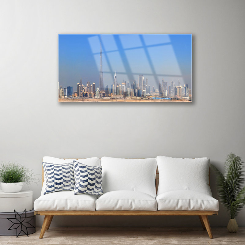 Houses City - Unframed Photograph on Glass