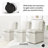 Fontana 19" Wide Chenille Fabric Modern Down Fill Parsons Chairs with Casters