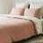 Rust Crinkled Linen Duvet Cover-118929442