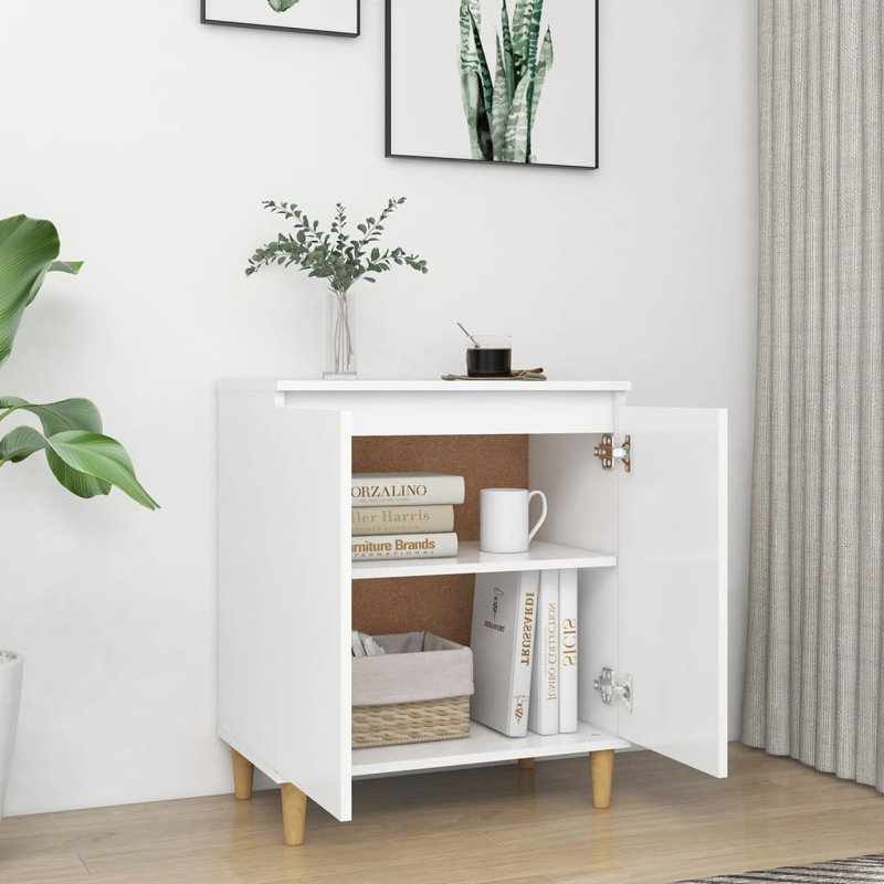 Alderson Rectangle Accent Cabinet, White