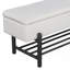 Banc de rangement rembourré avec tablette inférieure-1069356980