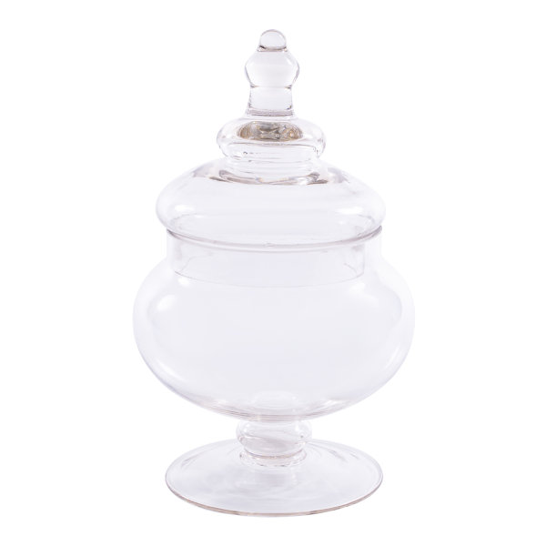 Winston Porter 3 Tier Clear Glass Apothecary Jar