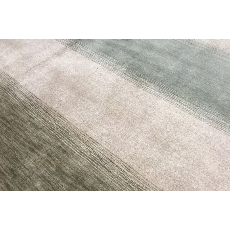 Gabbeh Wool Striped Area Rug