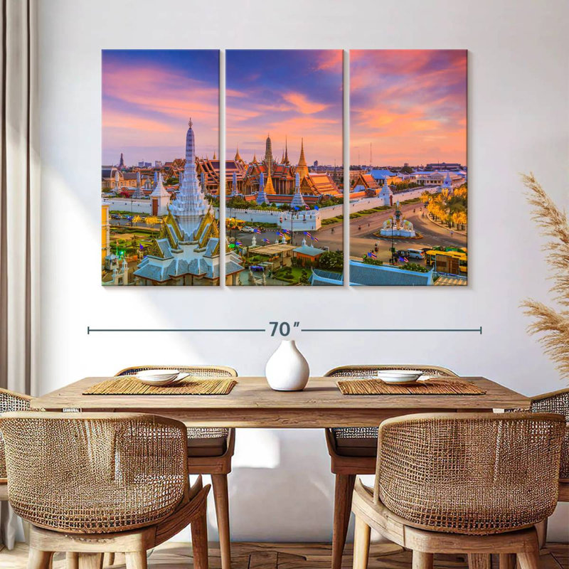 Rorry Wat Phra Kaew Sunset, 42" H x 65" W