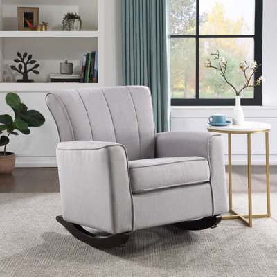 Chaise berçante en lin