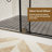 Shower Sliding Door Walk-in Shower Screen Dual Usage,1/4 Inch Thick Glass Panel with Stainless Steel Handle