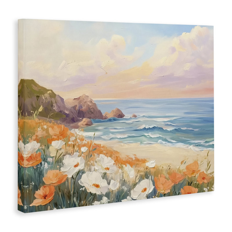 Poppies par Beach Bay Canvas, conception par Arlington Prints, H 16 po x l 20 po