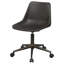 Ralston Brown Upholstered Adjustable Home Office Desk Chair