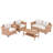 Outdoor 4-piece Rattan Conversation Set With Cushions