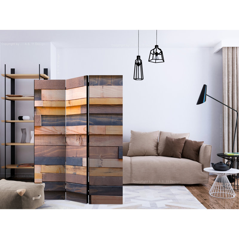 Caron 172cm H Folding Room Divider, 3