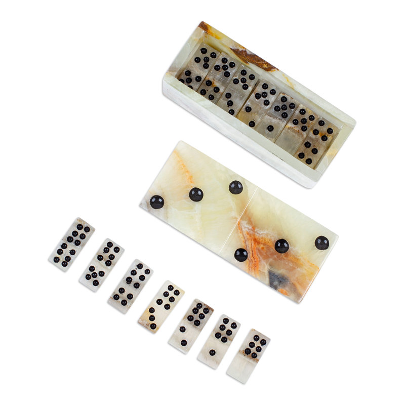 Ensemble de dominos onyx et marbre Odeya