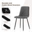 50cm H Velvet Upholstered Metal Side Chair-272616798